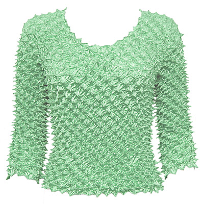 Mint Spike Top- Three Quarter Sleeve