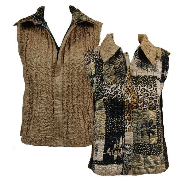 P31/PLUS - Patchwork Jungle<br>Quilted Reversible Vest