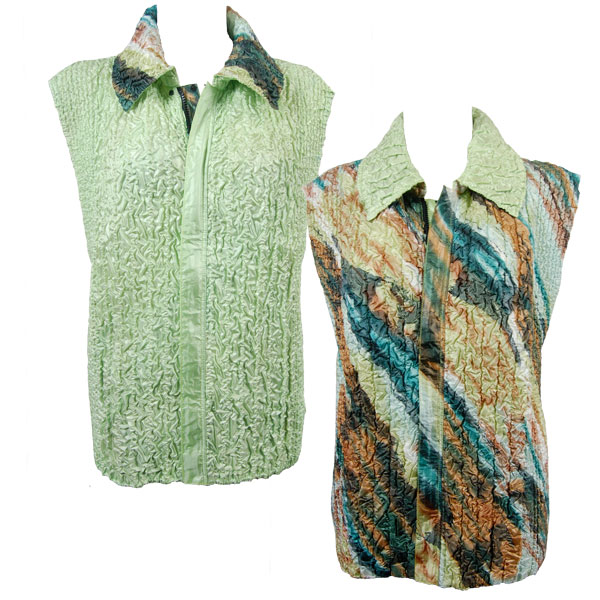 P43 - Abstract Multi<br>Quilted Reversible Vest