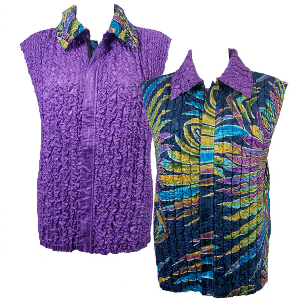 P50 Psychedelic Swirl<br>Quilted Reversible Vest