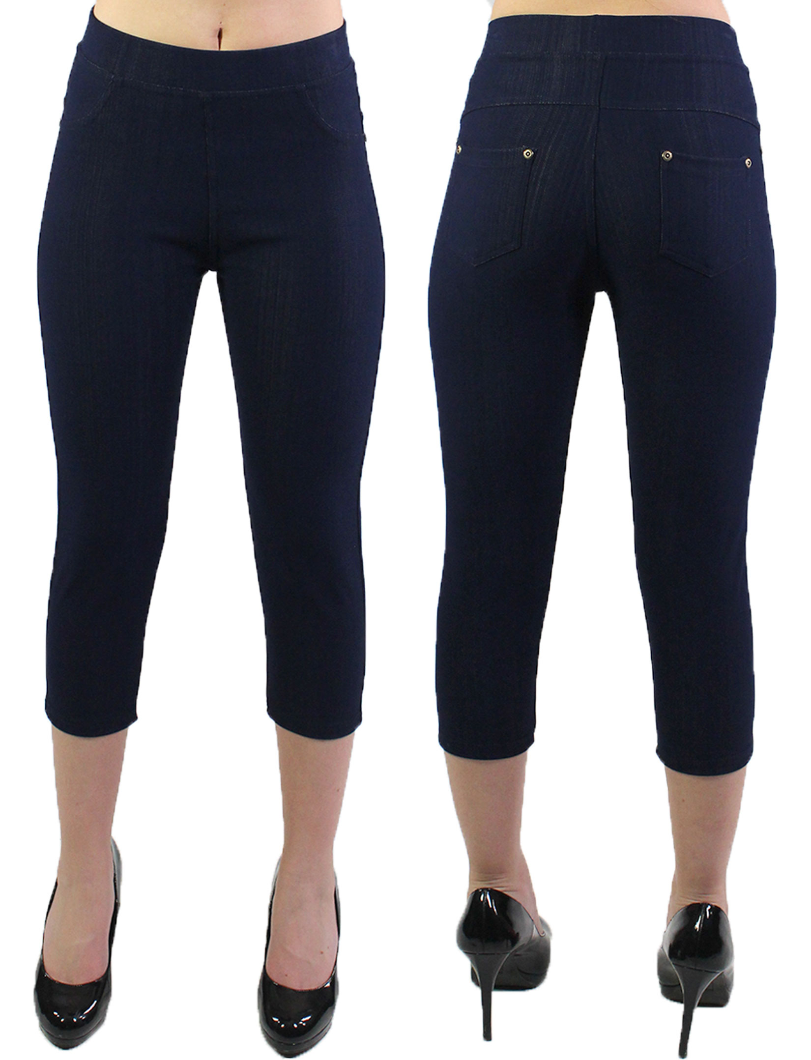 wholesale E09H10 Color-spliced activewear capri pants with pocket