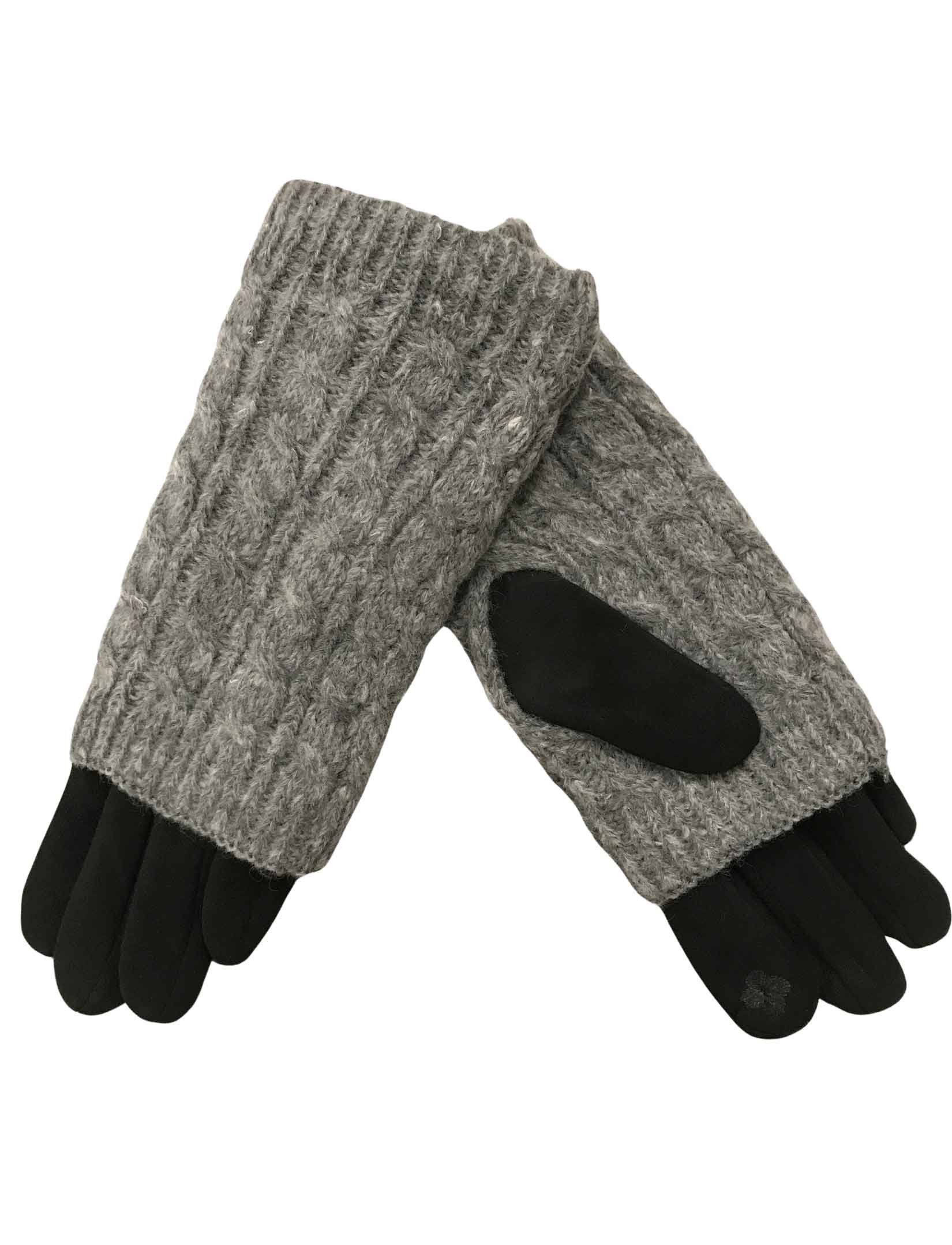 wholesale 3033 - Cable  Knit Layered Gloves