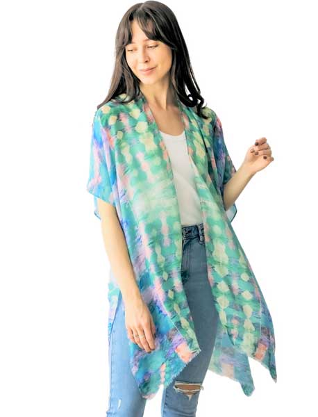 wholesale 5091 - Abstract Water Color Kimonos