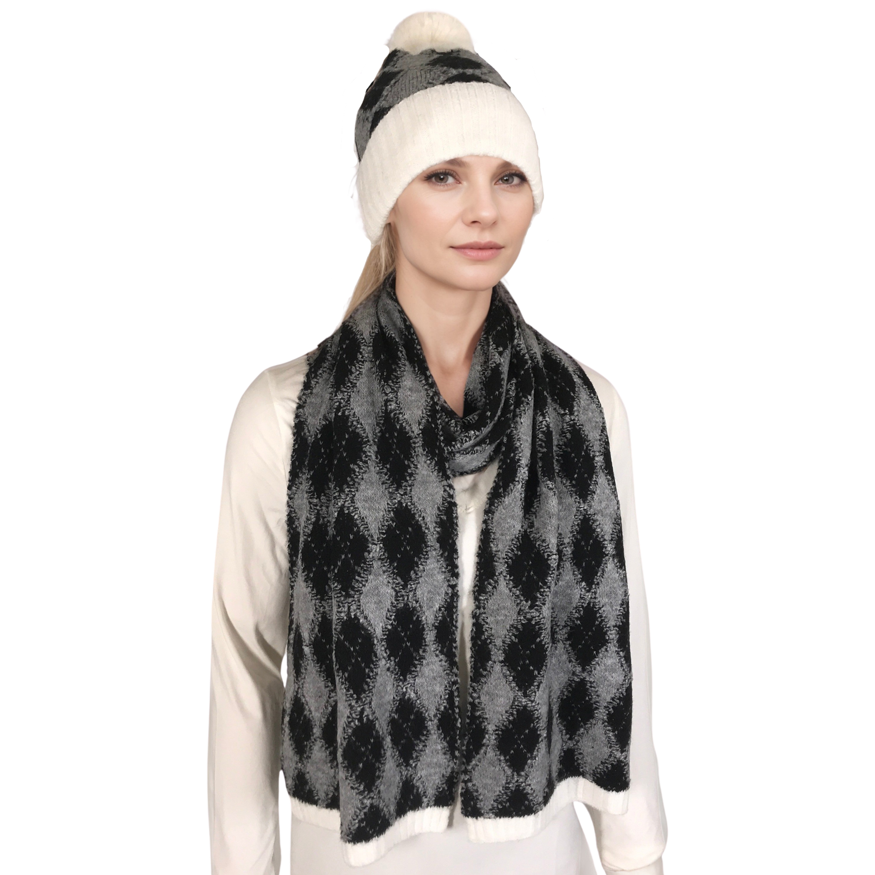 3888 - Cashmere Feel Hat and Scarf Sets